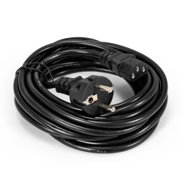 Кабель питания ExeGate Special PC-5S-Schuko->C13/3x0.5 (Евровилка EU/Тип F(Schuko) ->IEC 320 C13, 3*0.5mm2, CCA, черный, 5м) ES280997RUS