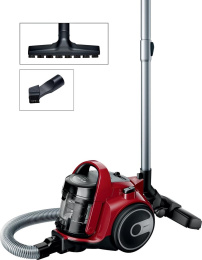Пылесос Bosch BGC05AAA2, 700Вт, красный/черный