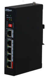 PoE-удлинитель Dahua DH-PFT1500 4xRJ45 10/100Мбит/с PoE/PoE+/Hi-PoE , мощность PoE: порт 1 до 85Вт, порты 2-4 до 30Вт, суммарно до 85Вт, питание: PoE 802.3bt до 90Вт, грозозащита: до 6кВ, рабочая температура: -30°С~+65°С, монтаж на DIN-рейку