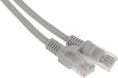 Патч-корд PREMIER PP12-1M литой molded , UTP, кат.5E, 1м, 4 пары, 26AWG, алюминий омедненный, многожильный, серый