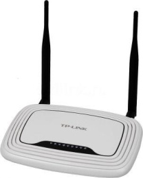 Wi-Fi роутер TP-LINK TL-WR841N,  Wi-Fi 4,  N300,  2.4ГГц, 4 LAN,  белый