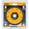 Диск алмазный отрезной 125x22.2 мм, сплошной, супертонкий, горячий пресс, сухой/мокрый рез Denzel 73058