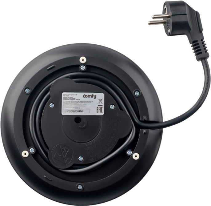 Чайник электрический DOMFY DSC-EK506, 1.7л, металл/пластик