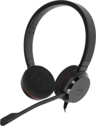 Гарнитура Jabra Evolve 20 UC Duo, для контактных центров, накладные, проводные, черный [4999-829-209]