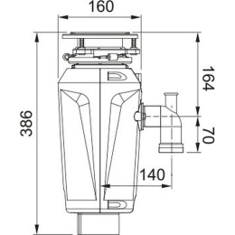 Franke SLIM 75/ Best, Измельчитель SLIM 75 134.0715.096