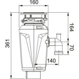 Franke SLIM 50/ Best, Измельчитель SLIM 50 (134.0715.098)