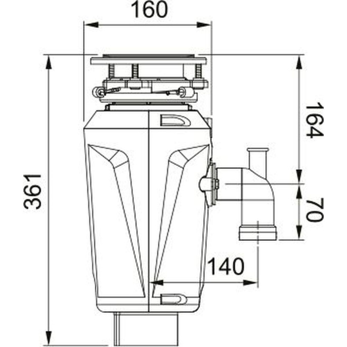 Franke SLIM 50/ Best, Измельчитель SLIM 50 (134.0715.098)