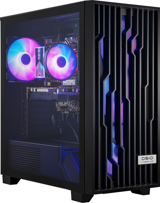 Компьютер OSIO CyberLine C59i Intel Core i5 12400F,  DDR4 16ГБ, 1ТБ SSD, NVIDIA GeForce RTX 3050 - 6 ГБ,  без операционной системы,  черный [с59i-001b]