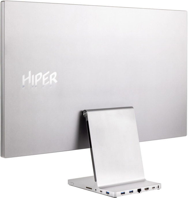 Моноблок Hiper ExpertCenter ED27 27" Full HD i5 1240P 1.7 8Gb SSD512Gb Iris Xe CR без ОС GbitEth WiFi BT 100W клавиатура мышь Cam серый 1920x1080