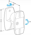 Кронштейн Holder LSS-6001,   для акустических систем,  настенный,  макс. 5кг,  черный