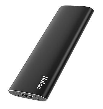 250ГБ Внешний диск SSD NETAC Z Slim NT01ZSLIM-250G-32BK, USB-C, чтение - 550МБ/с, черный