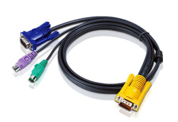 Кабель ATEN CABLE SP15 M Y -- HD15M/MINIDIN6M, 1.8m 2L-5202P