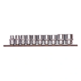 Набор торцевых головок 3/8", 6-ти гр CrV, 8-19 мм, 10 шт. STELS 13601