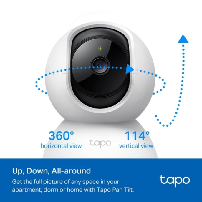 Камера видеонаблюдения IP TP-LINK Tapo C210,  2304 х 1296,  3.83 мм,  белый