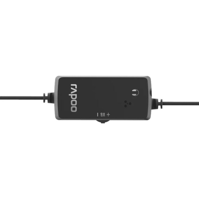 RAPOO Гарнитура проводная H120-BL, цвет - черный 18008