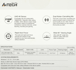 Web-камера A4TECH PK-1000HA, черный