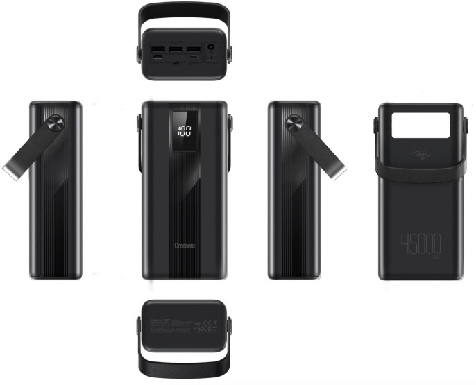 Мобильный аккумулятор Itel Maxpower 450PF 45000mAh 3A 3xUSB-A/USB-C черный