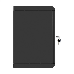Шкаф телекоммуникационный 10" настенный 9U ExeGate EC-WM-9U.280.G.BLACK (10”, 9U, 350x280x420mm (ШхГхВ), передняя дверь закаленное стекло, пыле- и влагозащита IP23, черный RAL 9004) EX298626RUS