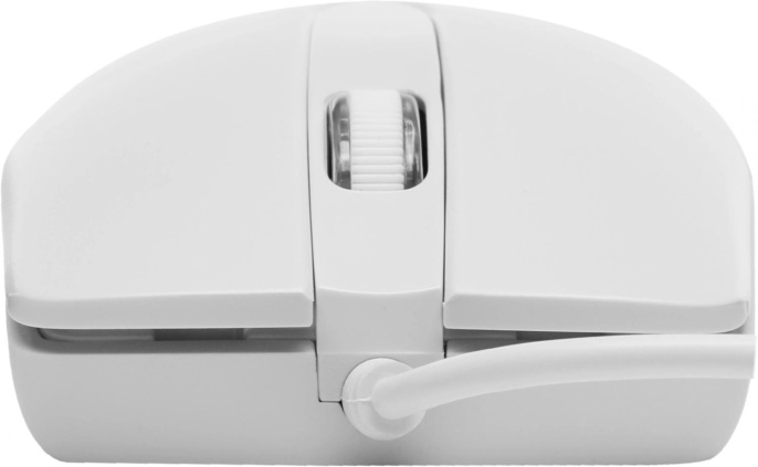 Мышь проводная Acer OMW300, оптическая, USB, 1200dpi, белый [zl.mcecc.01v]