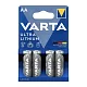 Батарейка Varta ULTRA FR6 AA BL4 Lithium 1.5V (6106) (4/40/400) (4 шт.) (06106301404)