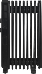Масляный радиатор Beko Winter Range RHO 6320 B, с терморегулятором, 2000Вт, 9 секций, 3 режима, черный