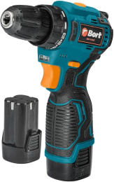 Дрель-шуруповерт Bort BAB-16-BLK, 2Ач,  с двумя аккумуляторами [93414868]