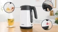 Электрочайник Bosch TWK7L461 2400 Вт, объем 1.7 л, материал корпуса: металл/пластик, материал колбы: нержавеющая сталь, с возможностью вращения на 360°, механическое управление