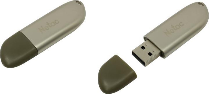 Флешка USB NETAC U352 8ГБ, USB2.0, серебристый [nt03u352n-008g-20pn]