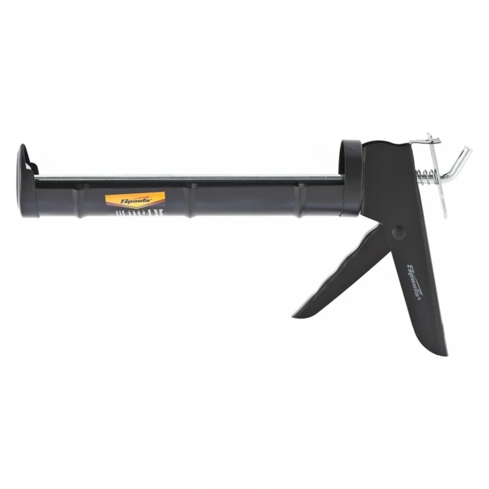 Пистолет для герметика SPARTA 310 мл, "полуоткрытый", круглый шток 7 мм, утолщенные стенки 886365