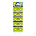Ergolux AG10 BL-10 AG10-BP10, LR54 /LR1130 /189 /389 батарейка для часов 10 шт. в уп-ке