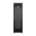 NTSS Шкаф напольный универсальный серверный NTSS R 18U 600х800мм, 4 профиля 19, двери перфорированная и перфорированная, боковые стенки съемные, регулируемые опоры, разобранный, черный RAL 9005 NTSS-R