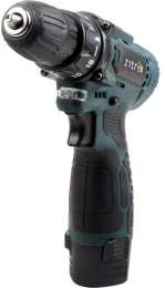 Дрель-шуруповерт ZITREK Green 12V Max, 2Ач,  с двумя аккумуляторами [085-1016]
