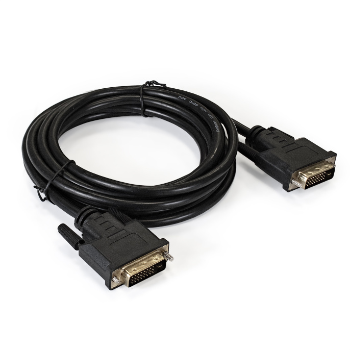 Кабель DVI dual link ExeGate EX-CC-DVI2-3.0 (25M/25M, 3м, позолоченные контакты) EX257295RUS