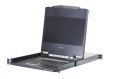 KVM консоль ATEN 8-Port PS/2-USB VGA Single Rail 17.3" 1920 x 1080 @ 60 Hz LCD KVM Switch CL5708MW-ATA-RG