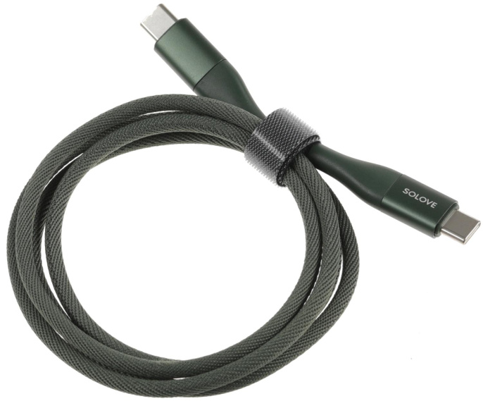 Кабель ZMI DW3,  USB Type-C (m) -  USB Type-C (m),  1м,  зеленый [dw3 green rus]
