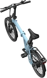ADO Air 20 Pro синий Складной городской электровелосипед, колеса 20"x 1,95", двигатель 350 Вт, 42 Нм, аккумулятор в подседельном штифте 36 В, 9,6 Ач 345,6 Втч, датчик крутящего момента, скорость 30 км/ч, пробег до 100 км, амортизационная вилка с блокировк