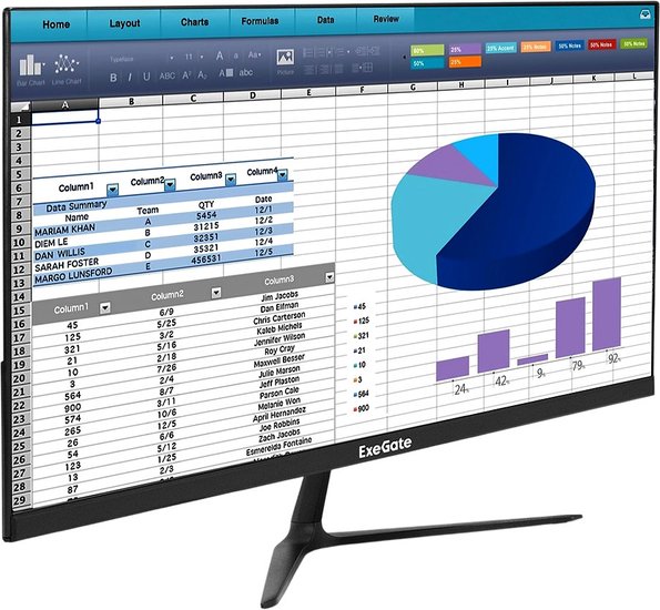Монитор 21.5" ExeGate ProSmart EV2207 VA LED Grade A+, FHD, 1920x1080@75Гц, 16:9, 250cd/m2, 3000:1, 178°/178°, 5ms, D-Sub, HDMI, Flicker-free, кабель HDMI 1.5м, VESA, регулировка наклона tilt , черный EX294426RUS