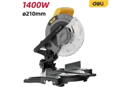 Торцовочная пила Deli DC573 1400Вт, 5500об/мин, диаметр диска 210мм