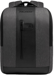 Рюкзак мужской Piquadro Brief2 CA4818BR2/GRN серый/черный нейлон/натур.кожа