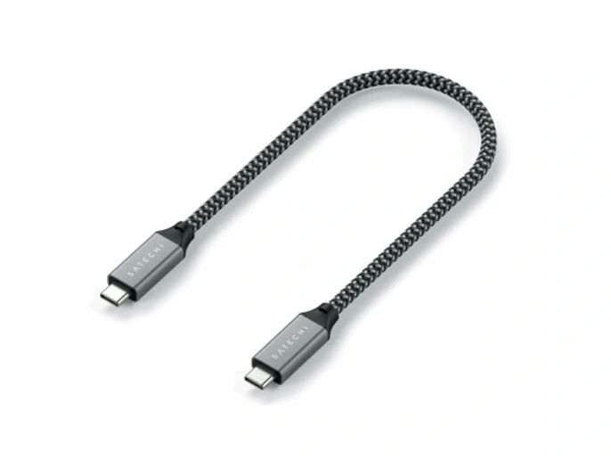 Кабель Satechi USB4 C to C длина 25 см. Цвет: серый космос