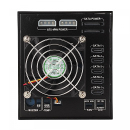 Корзина для HDD ExeGate HS535-01 (универсальная, на 5*3,5" SATA/SAS HDD, занимает 3*5,25" отсека, RTL) EX264646RUS