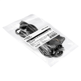 Кабель питания ExeGate Special EC-3S-C13->C14/3x0.5 (IEC 320 C13 ->IEC 320 C14, 3*0.5mm2, CCA, черный, 3м) ES280989RUS