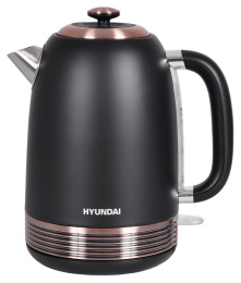Чайник электрический Hyundai HYK-S4501 1.7л. 2200Вт черный/бронзовый корпус: металл/пластик
