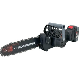 Аккумуляторная бесщеточная цепная пила PROFIPOWER MKGSH-20V 20В,Li-ion-2шт, 2.0Ач, 20см, 8",2шт-цепи,45 звеньев, 0-4800 об/мин, З/У, в коробке [E0216M1]