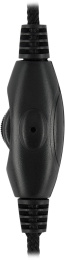 Гарнитура Oklick HS-M200,  для компьютера, накладные,  проводные, черный [1532011]