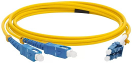 Оптический патч-корд 2 волокна LC-SC 9/125 SM LANMASTER LAN-2LC-2SC/SU-3.0