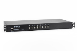 Сетевой концентратор USB NIO-EUSB 8EP USB/IP хаб на 8 портов с 1 блоком питания