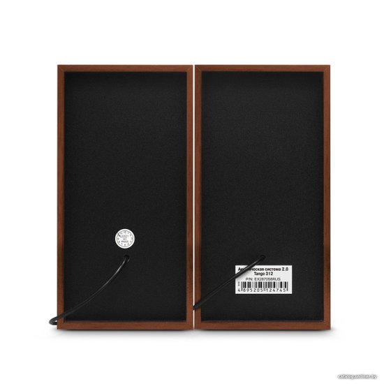 Акустическая система 2.0 ExeGate Tango 312 (питание USB, 2х3Вт (6Вт RMS), 80-20000Гц, темное дерево, Color Box) EX287058RUS