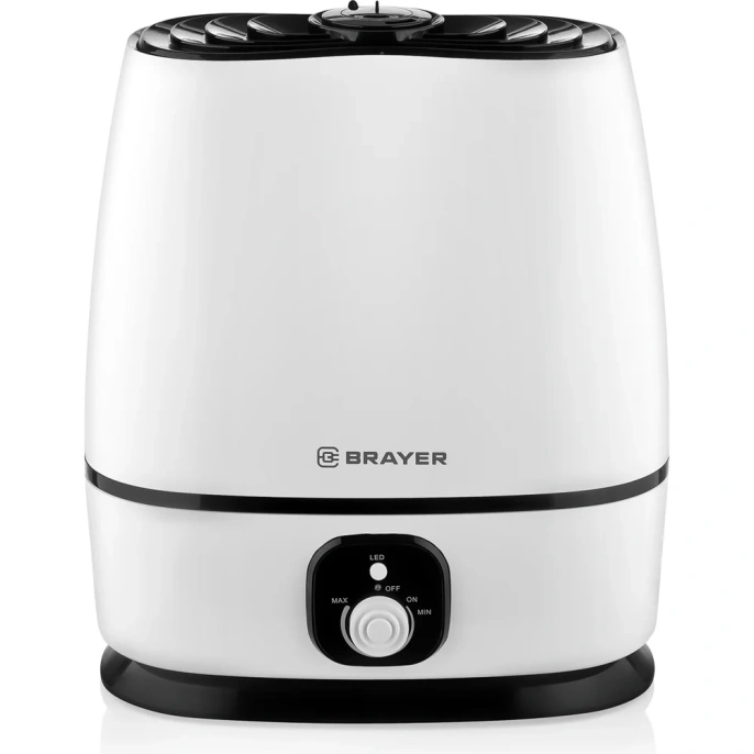 Увлажнитель ультразвуковой BRAYER 6 л, 25 м, 40-80 процентов, 24 ч. BR4702