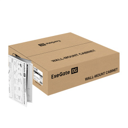 Шкаф телекоммуникационный 19" настенный 4U ExeGate EC-WM-4U.600.G.GREY 19”, 4U, 600x600x280mm ШхГхВ , передняя дверь закаленное стекло, съемные боковые панели, пыле- и влагозащита IP23, светло-серый RAL 7035 EX300263RUS